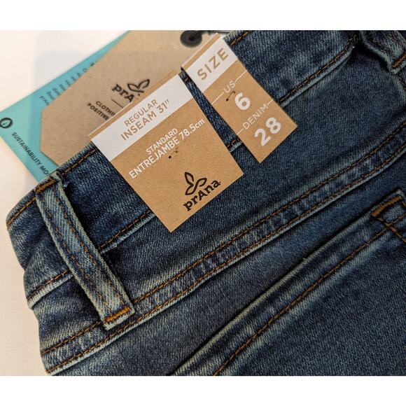 Women's Dark Wash Sienna Jeans Prana Size 6 - Picture 7 of 11